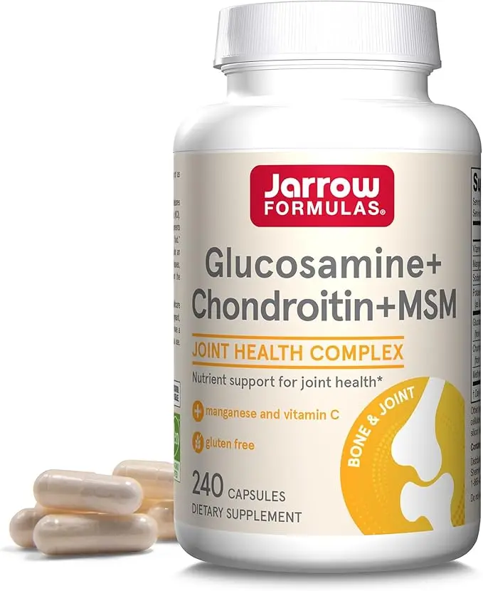 Jarrow Formulas Glucosamine, Chondroitin & MSM Capsules